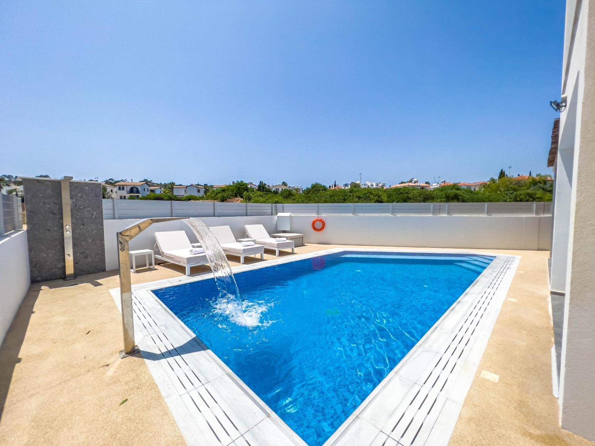 Geo Panoramic Villa +Pool +Game Room +Gym Protaras Exterior photo